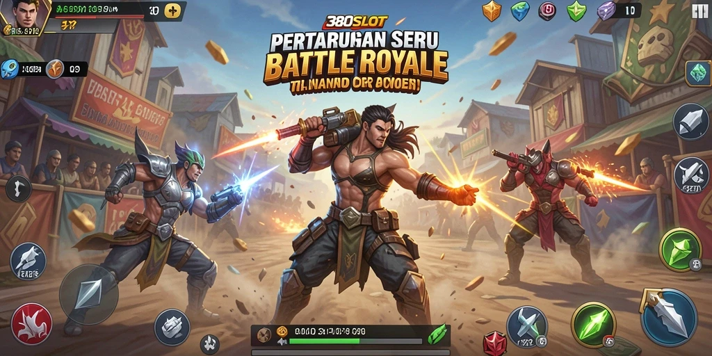 Tampilan gameplay seru di 380SLOT dalam pertempuran Battle Royale