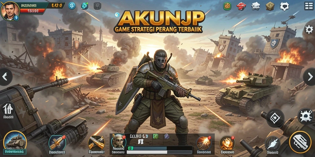 Gameplay mendebarkan di AKUNJP, bangun dan berperang!