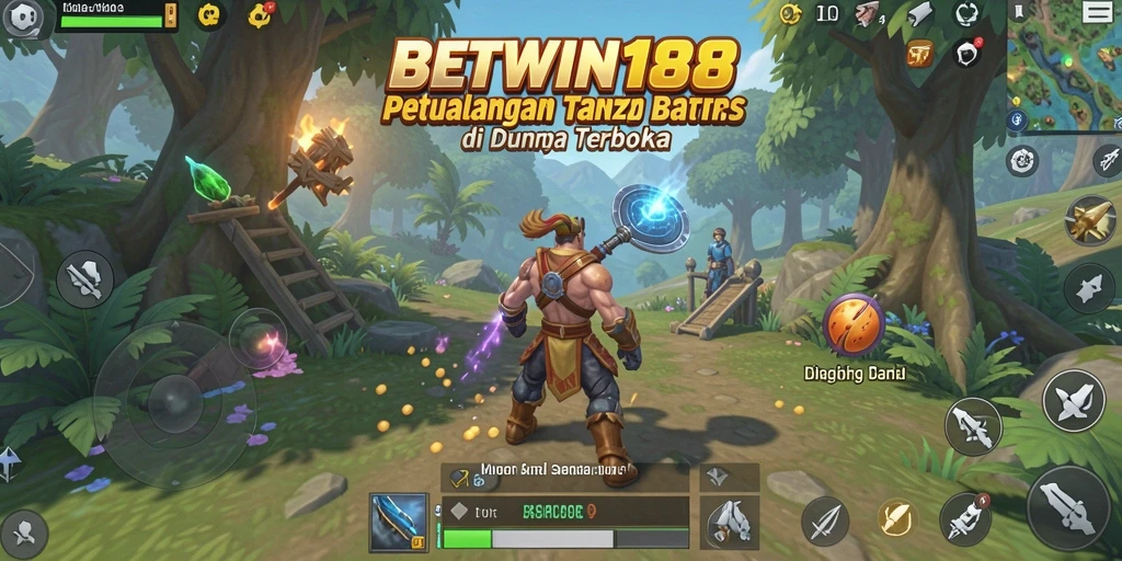 Tampilan menarik dari gameplay BETWIN188 di dunia terbuka.