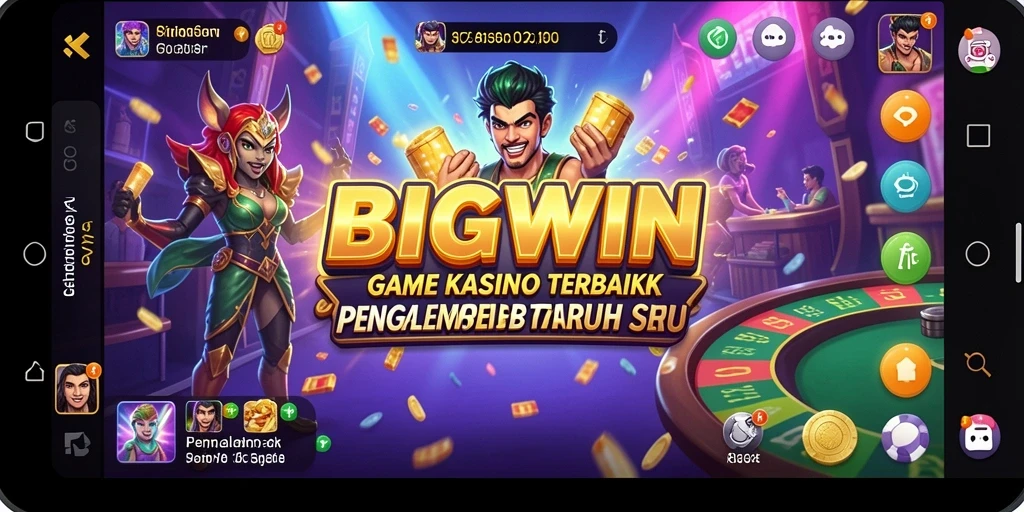 Tampilan luar biasa dari gameplay Kasino BIGWIN yang menegangkan.