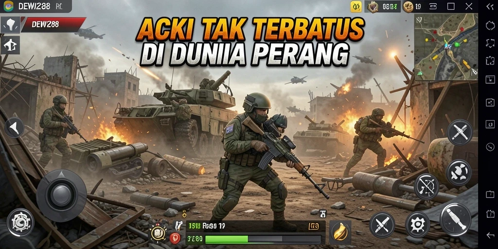Tampilan gameplay seru dan menegangkan dari DEWI288.