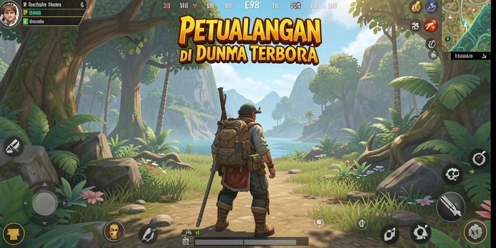 Tampilan gameplay E88 yang memukau dalam dunia terbuka.