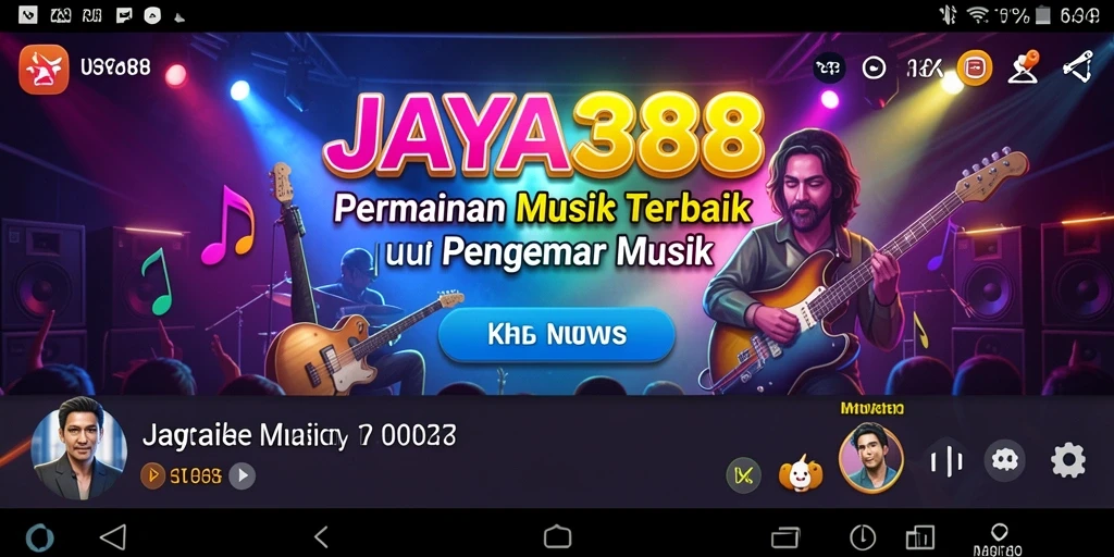 Tampilan gameplay <strong>JAYA388</strong> yang menggembirakan dengan berbagai alat musik.