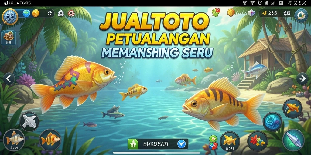 Tangkapan ikan besar dalam permainan memancing JUALTOTO.