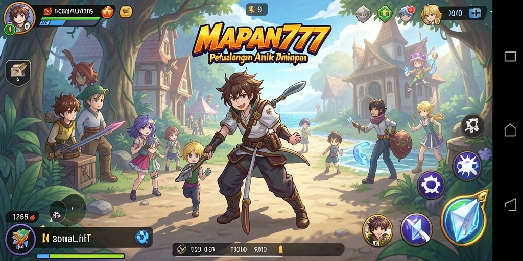 Tampilan gameplay seru dalam dunia Anime yang menakjubkan.