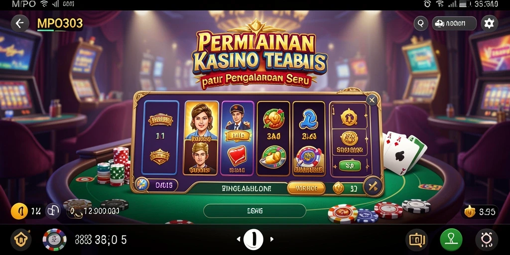 Screenshot utama MPO303 menunjukkan pemain menikmati permainan Kasino dengan antarmuka yang menakjubkan.
