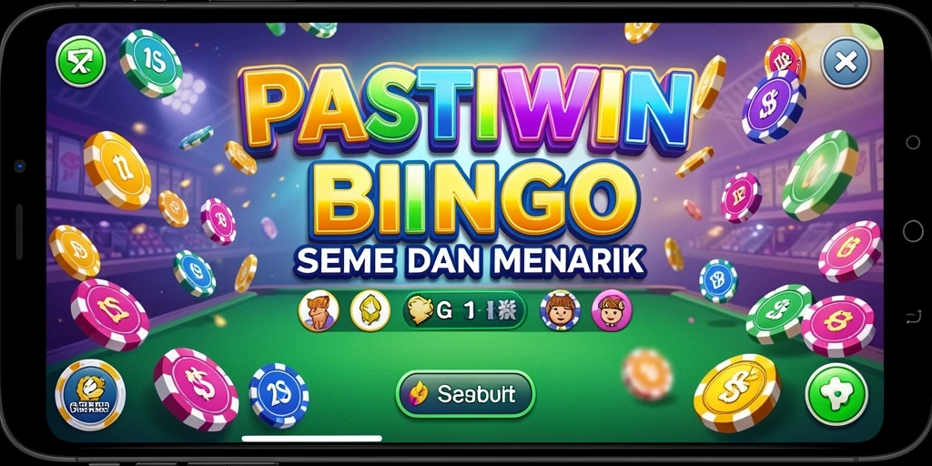 Tampilan gameplay menarik dari PASTIWIN yang penuh keseruan bingo.