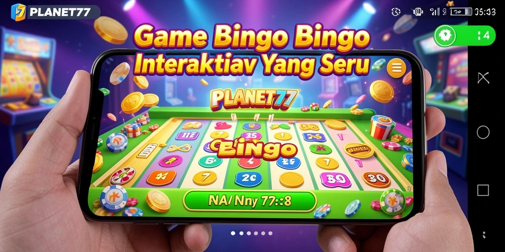 Tangkapan layar gameplay Bingo PLANET77 yang seru dan interaktif.