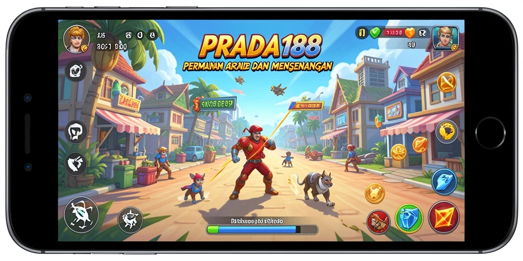 Tampilan gameplay seru dan menantang di PRADA188.