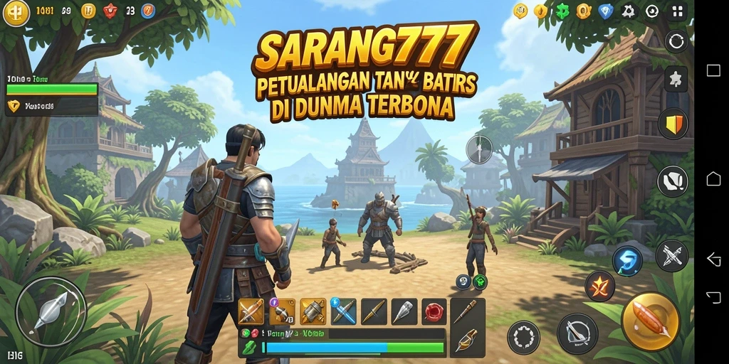 Tampilan menarik dari gameplay SARANG777 yang menggambarkan dunia terbuka.