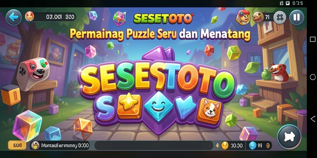 Tampilan gameplay seru SESETOTO yang menantang pemain.