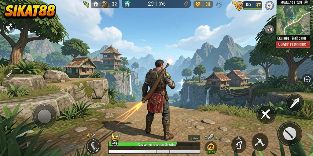 Screenshot SIKAT88 menampilkan gameplay eksplorasi dunia terbuka yang menyenangkan.