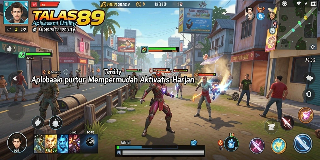 Tampilan antarmuka TALAS89 yang bersih dan fungsional.