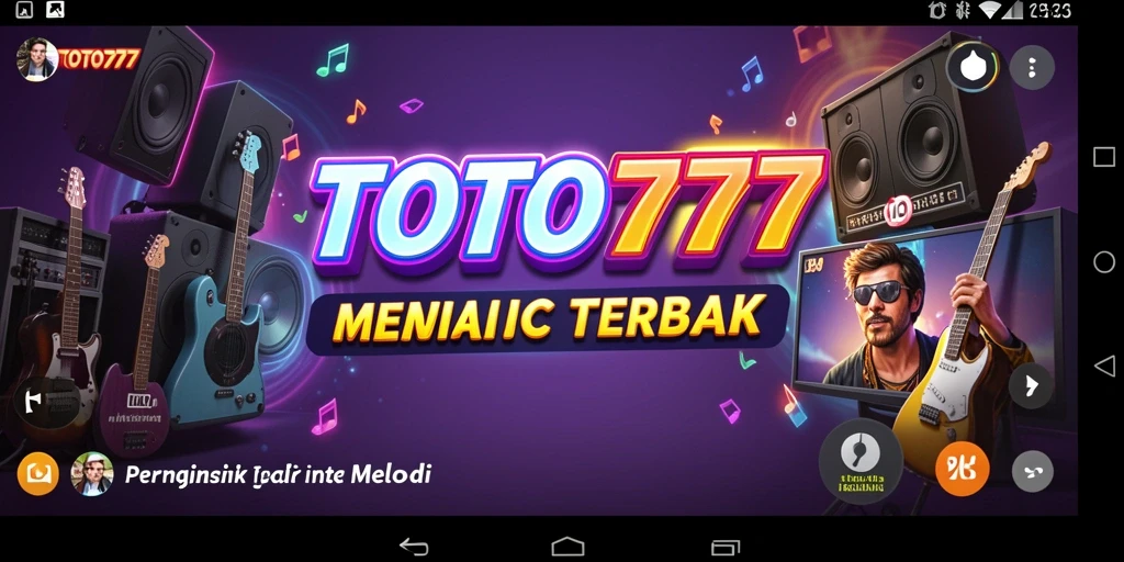 Tampilan gameplay TOTO777 dengan berbagai tantangan musik yang menarik.
